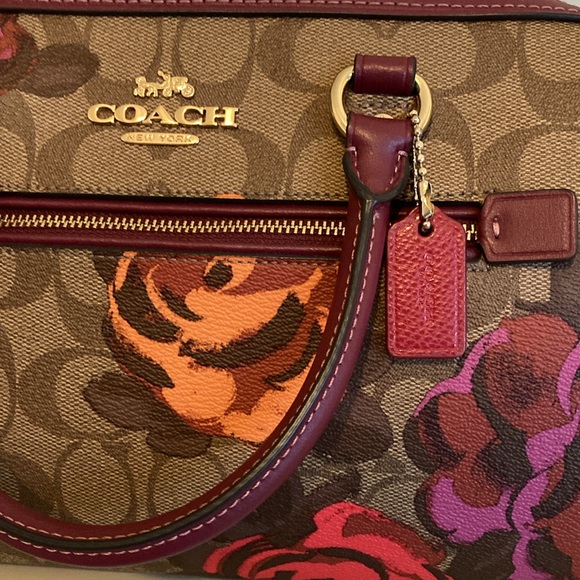 Coach Handbags - Coach EUC Rowan satchel with crossbody strap